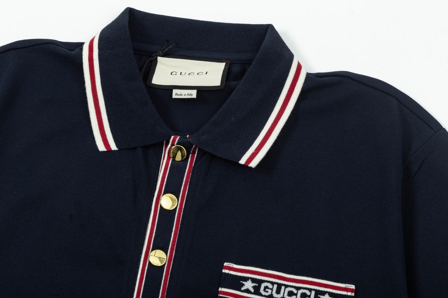 250408 New high-quality letter webbing with a color-matched collar POLO