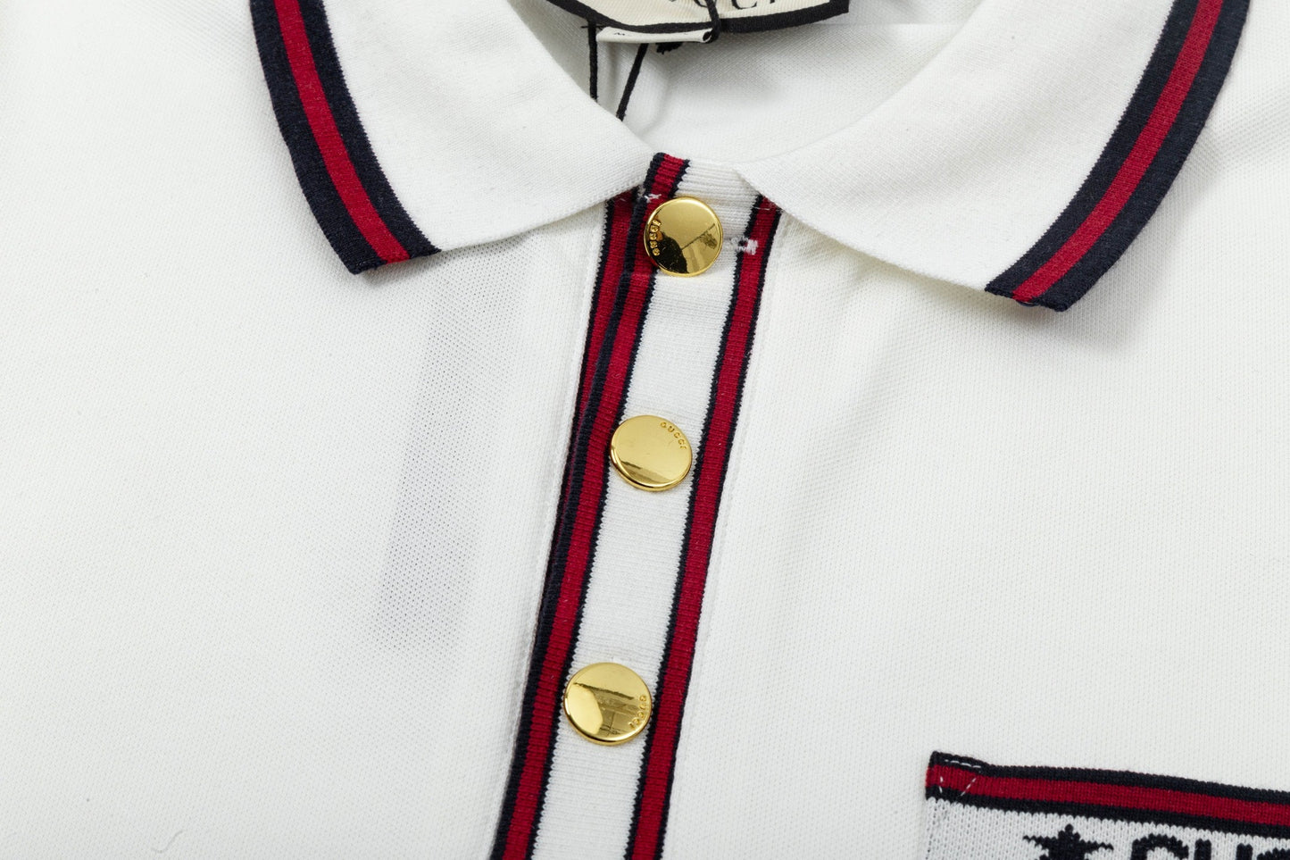250408 New high-quality letter webbing with a color-matched collar POLO