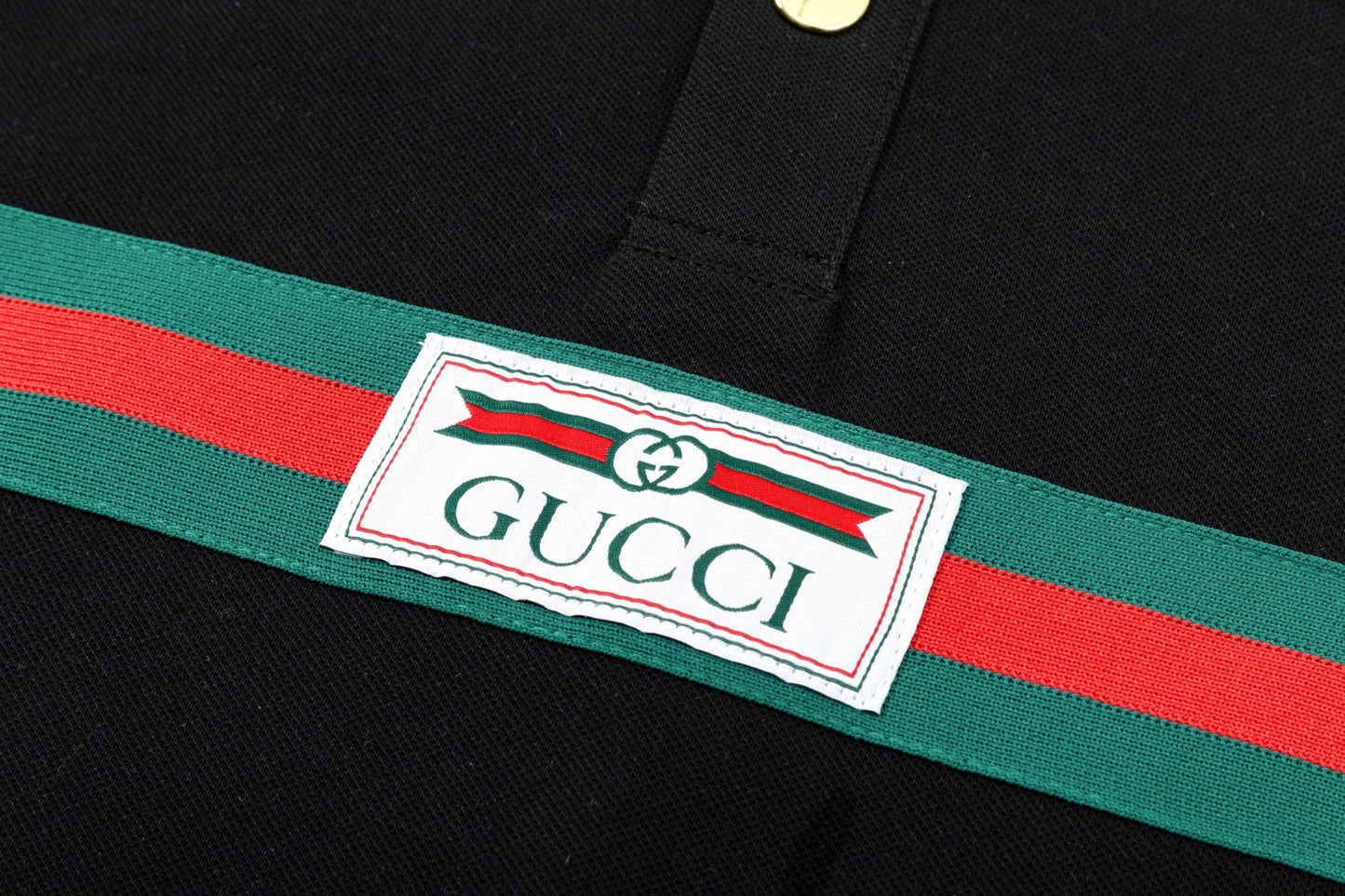 250408 New high-quality letter webbing POLO shirt