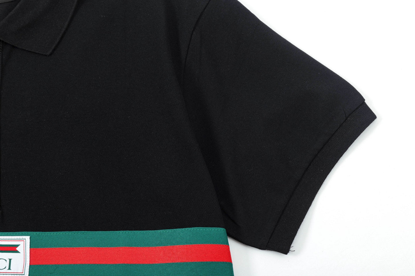 250408 New high-quality letter webbing POLO shirt
