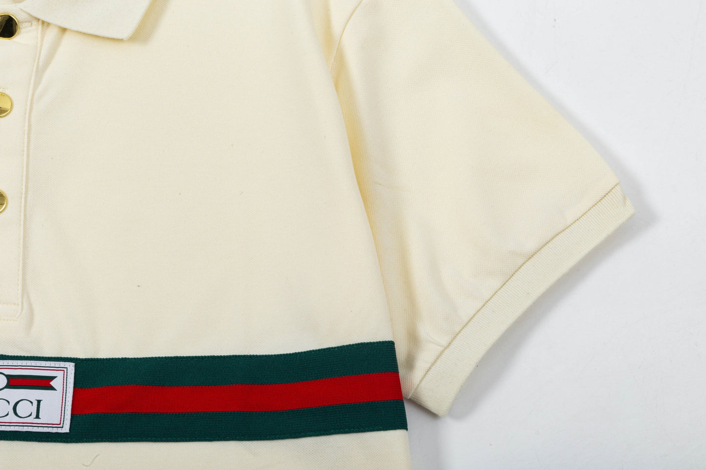 250408 New high-quality letter webbing POLO shirt