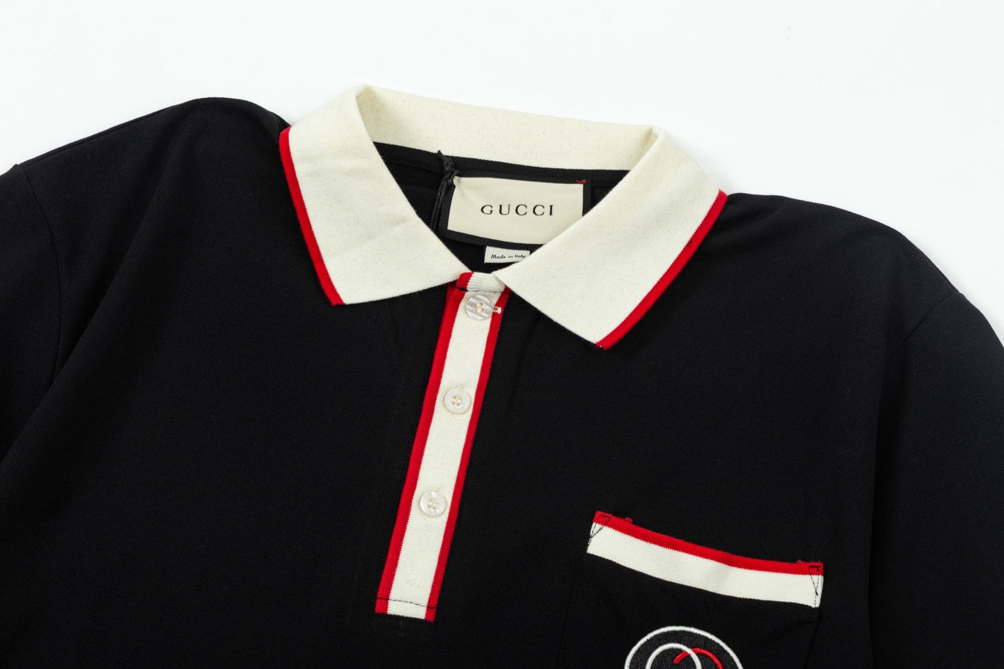 250408 New high-quality letter webbing with a color-matched collar POLO