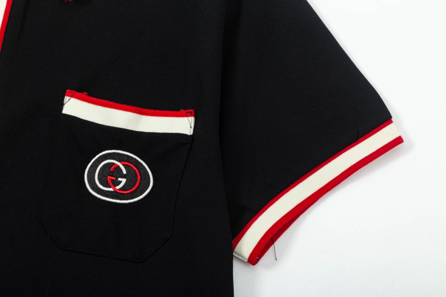 250408 New high-quality letter webbing with a color-matched collar POLO