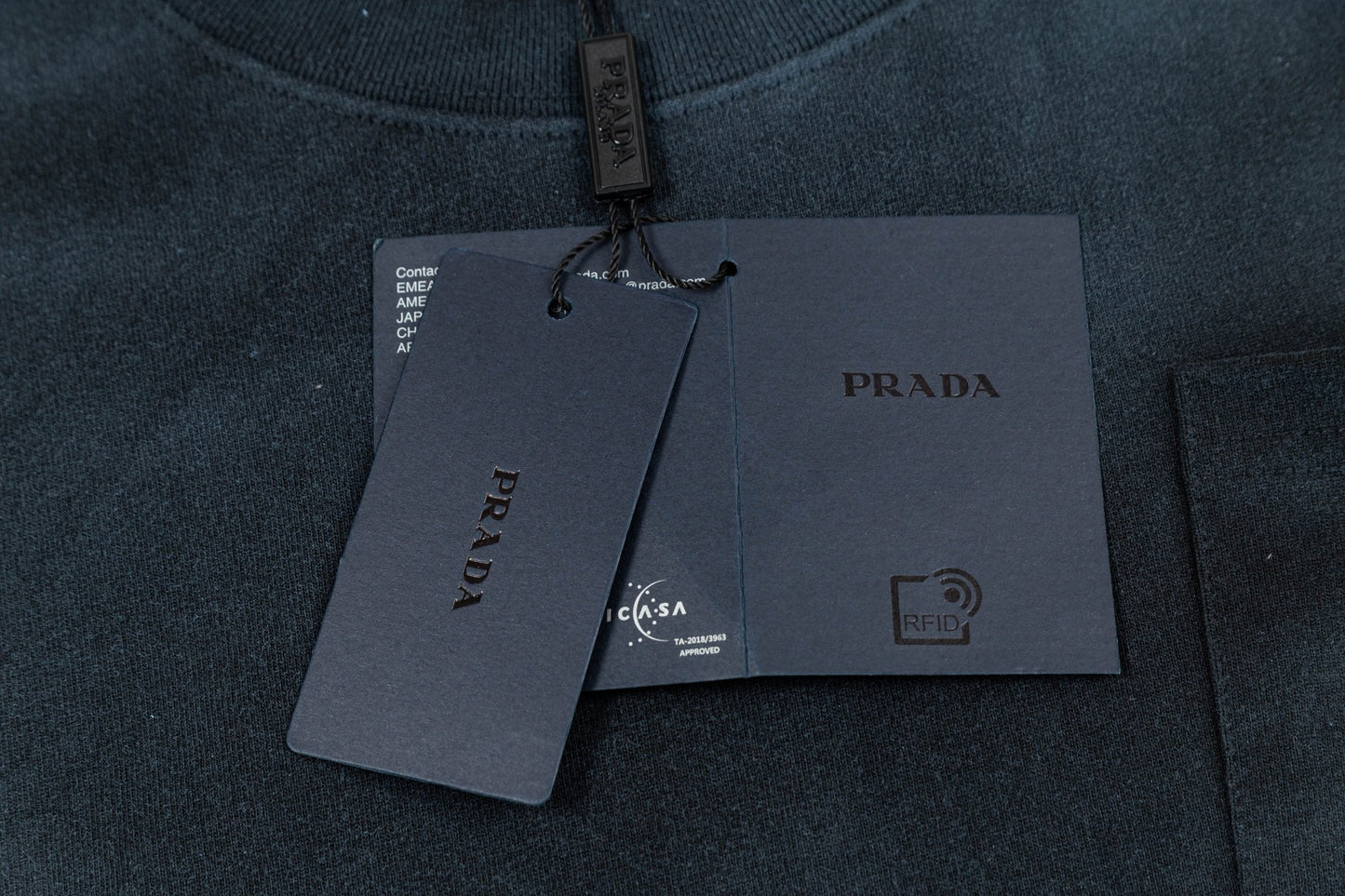 250408 New high-quality pocket letter hand-sprayed T-shirt