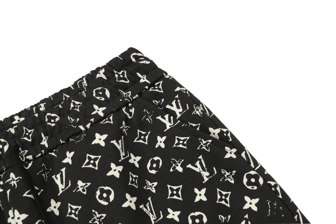 250408 New high-quality full-print distressed shorts