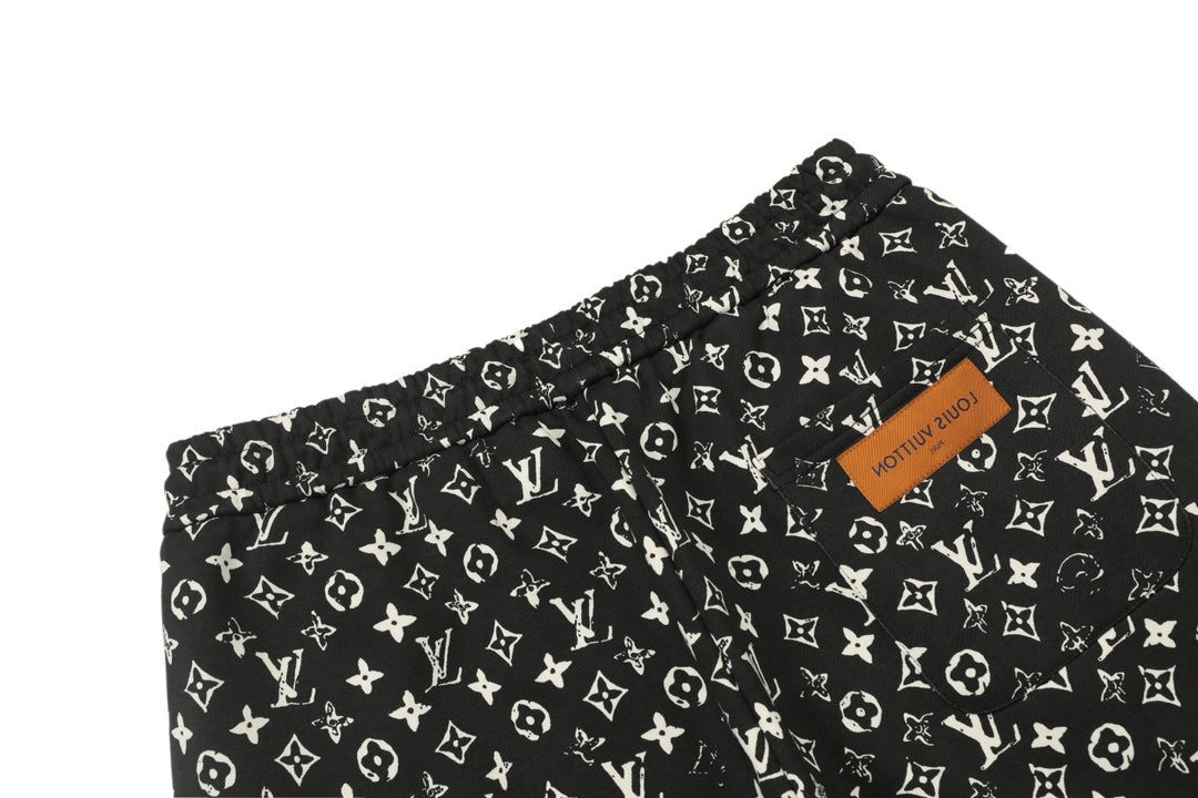 250408 New high-quality full-print distressed shorts
