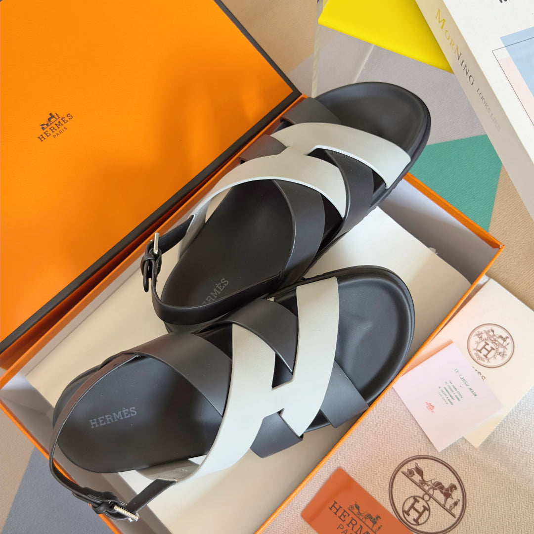 250501 New top-of-the-line simple cross-woven strap slippers