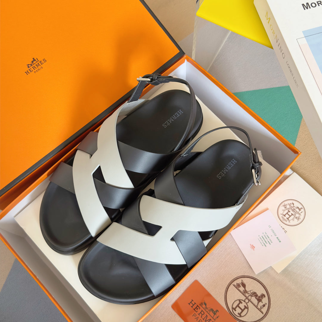 250501 New top-of-the-line simple cross-woven strap slippers