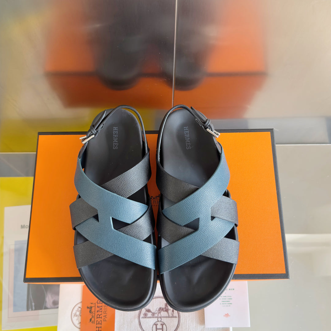 250501 New top-of-the-line simple cross-woven strap slippers