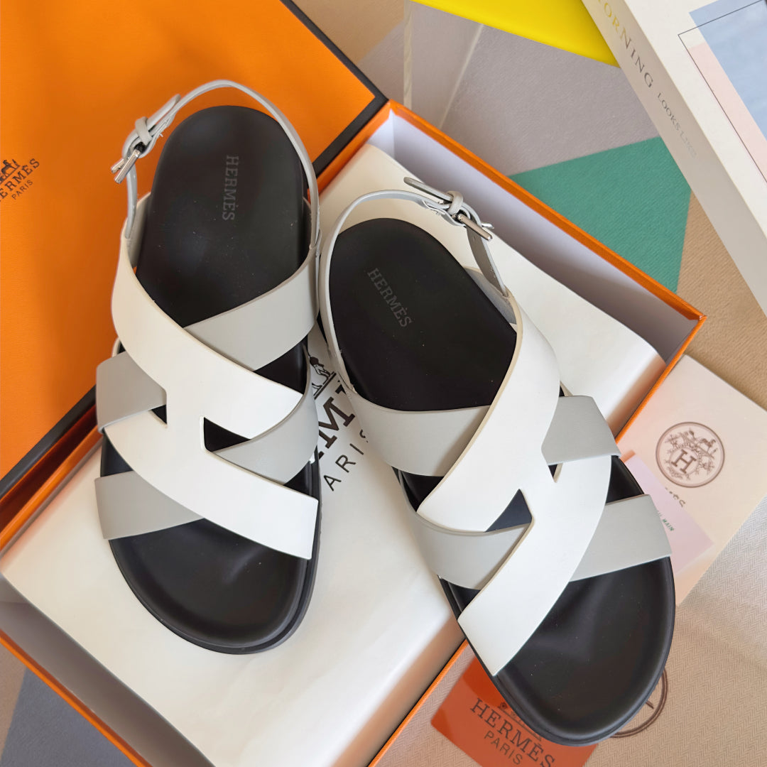 250501 New top-of-the-line simple cross-woven strap slippers