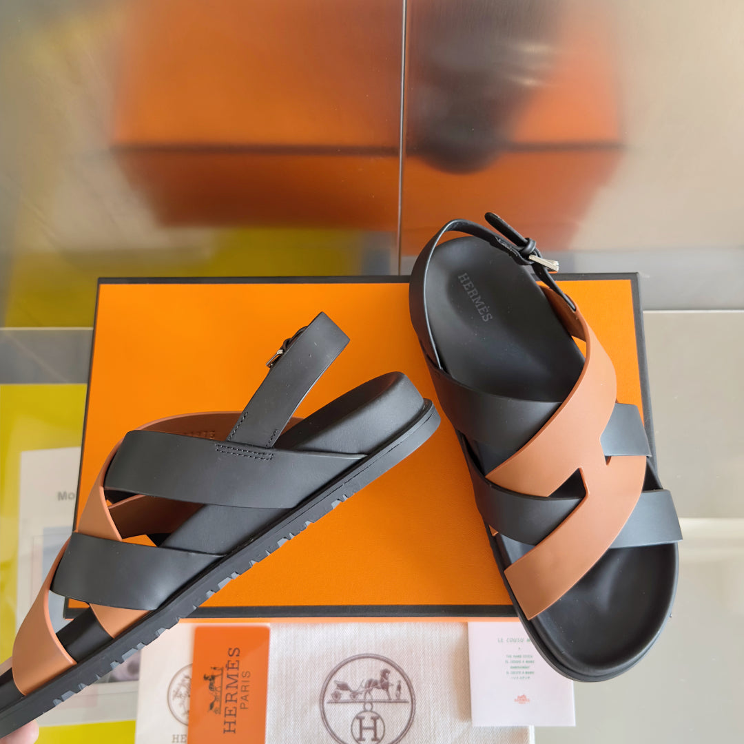 250501 New top-of-the-line simple cross-woven strap slippers