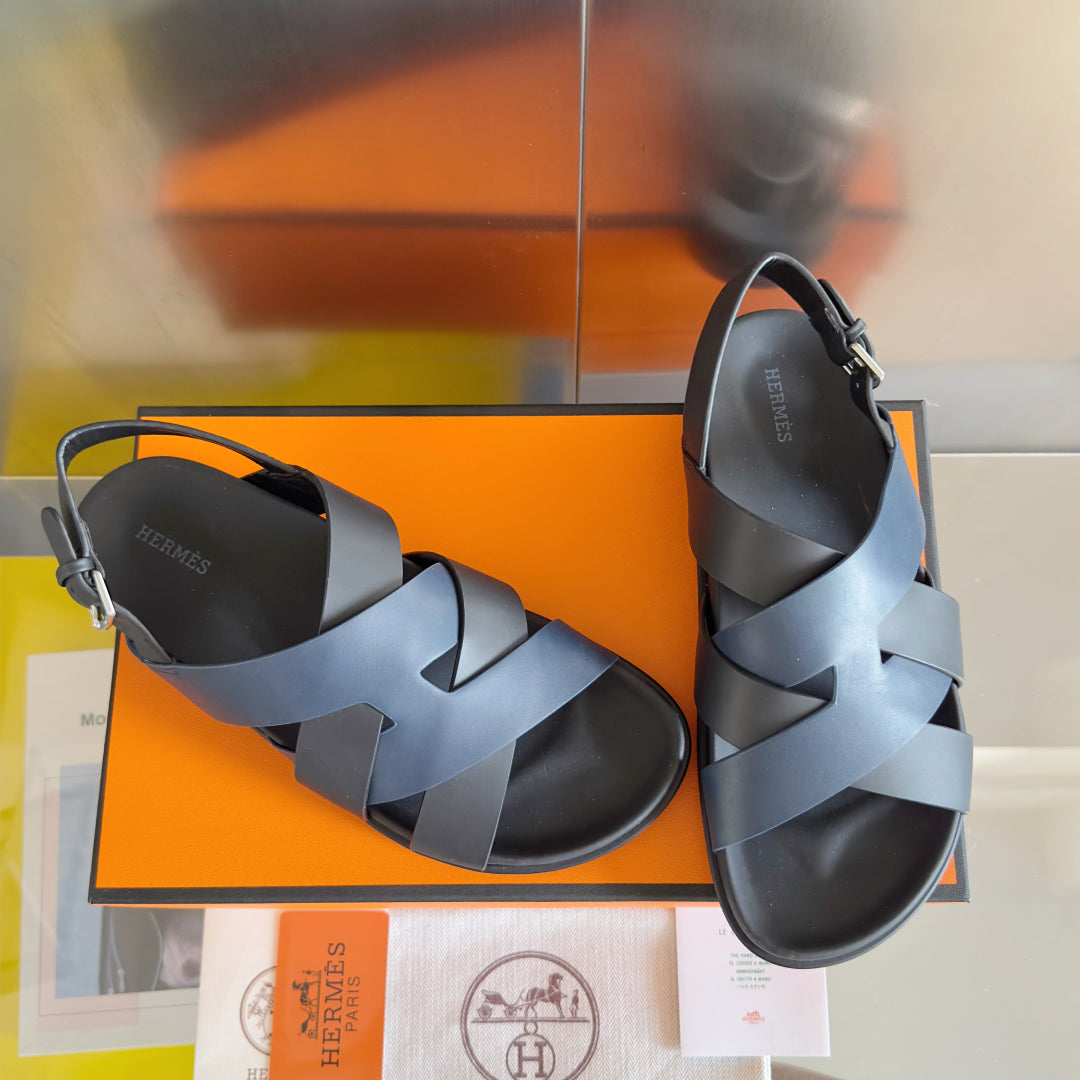 250501 New top-of-the-line simple cross-woven strap slippers
