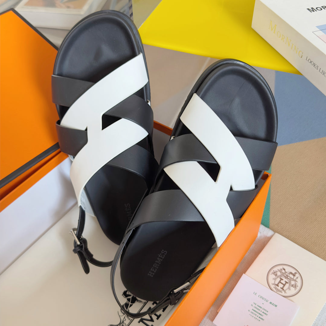 250501 New top-of-the-line simple cross-woven strap slippers