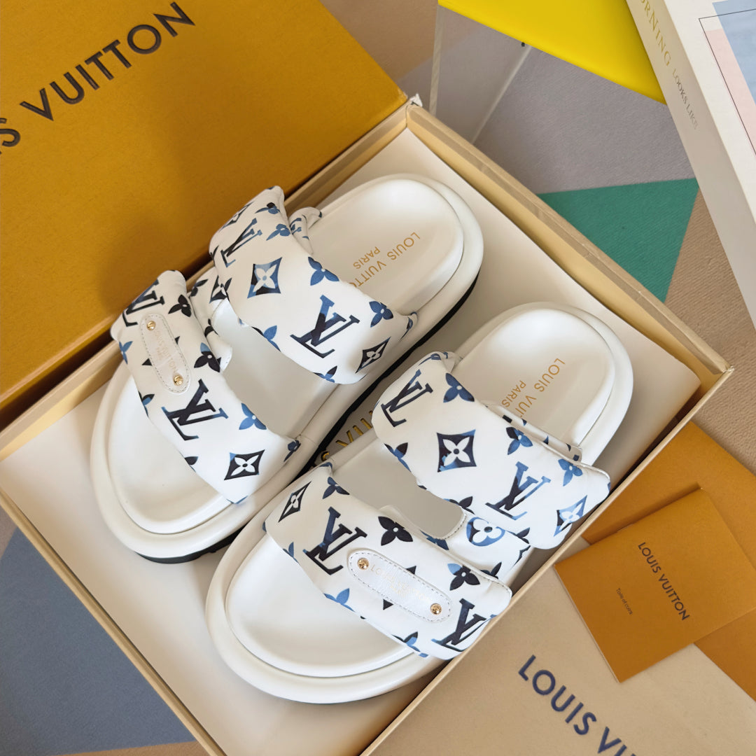 250513 New high-quality thick-soled Velcro slippers