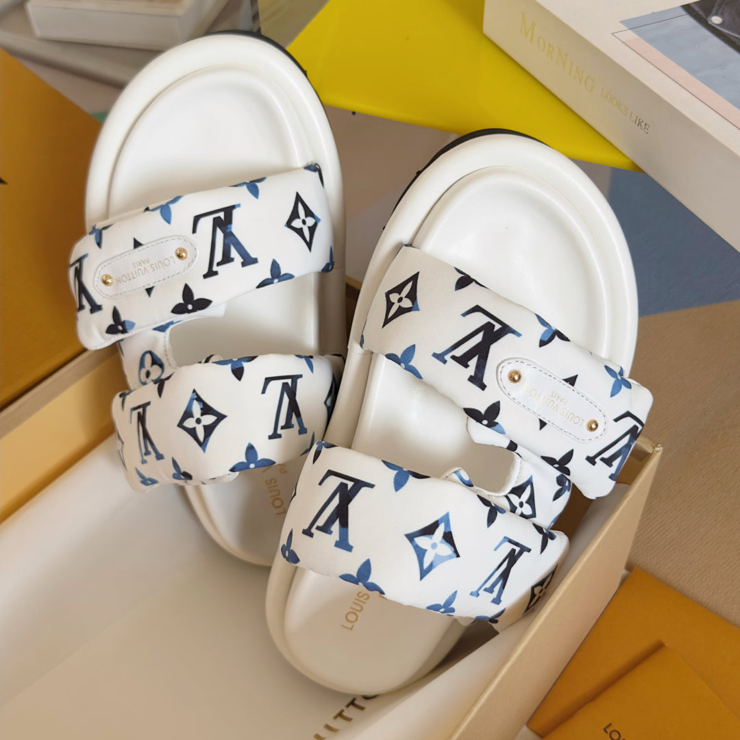 250513 New high-quality thick-soled Velcro slippers