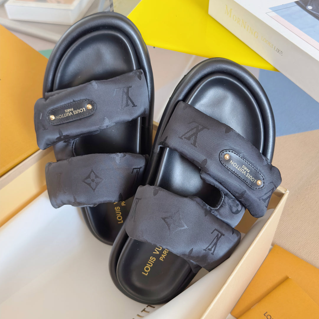 250513 New high-quality thick-soled Velcro slippers