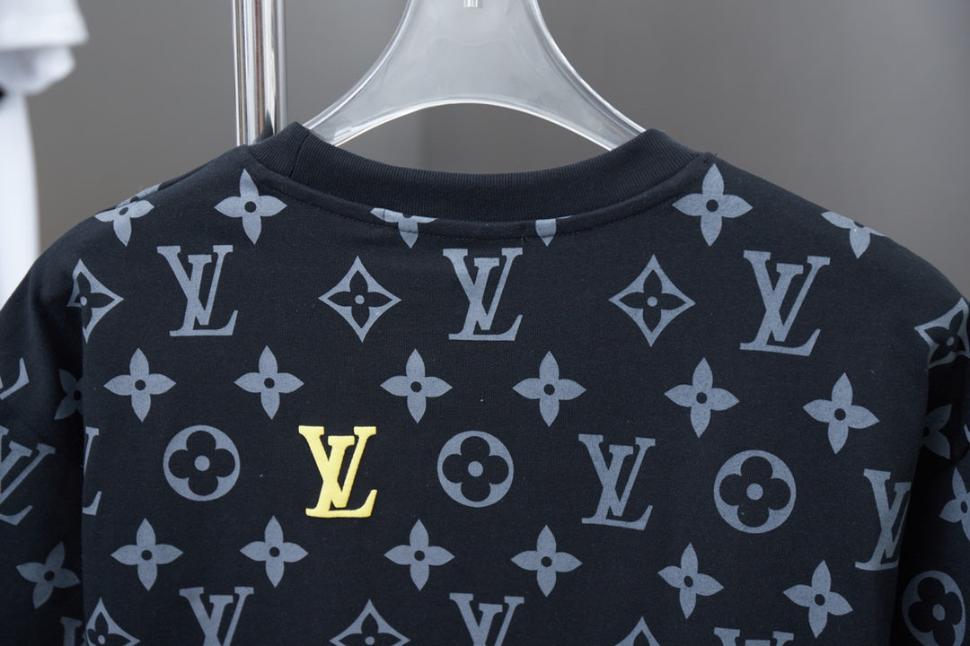 250513 New full-bottom printed veneered zipper T-shirt
