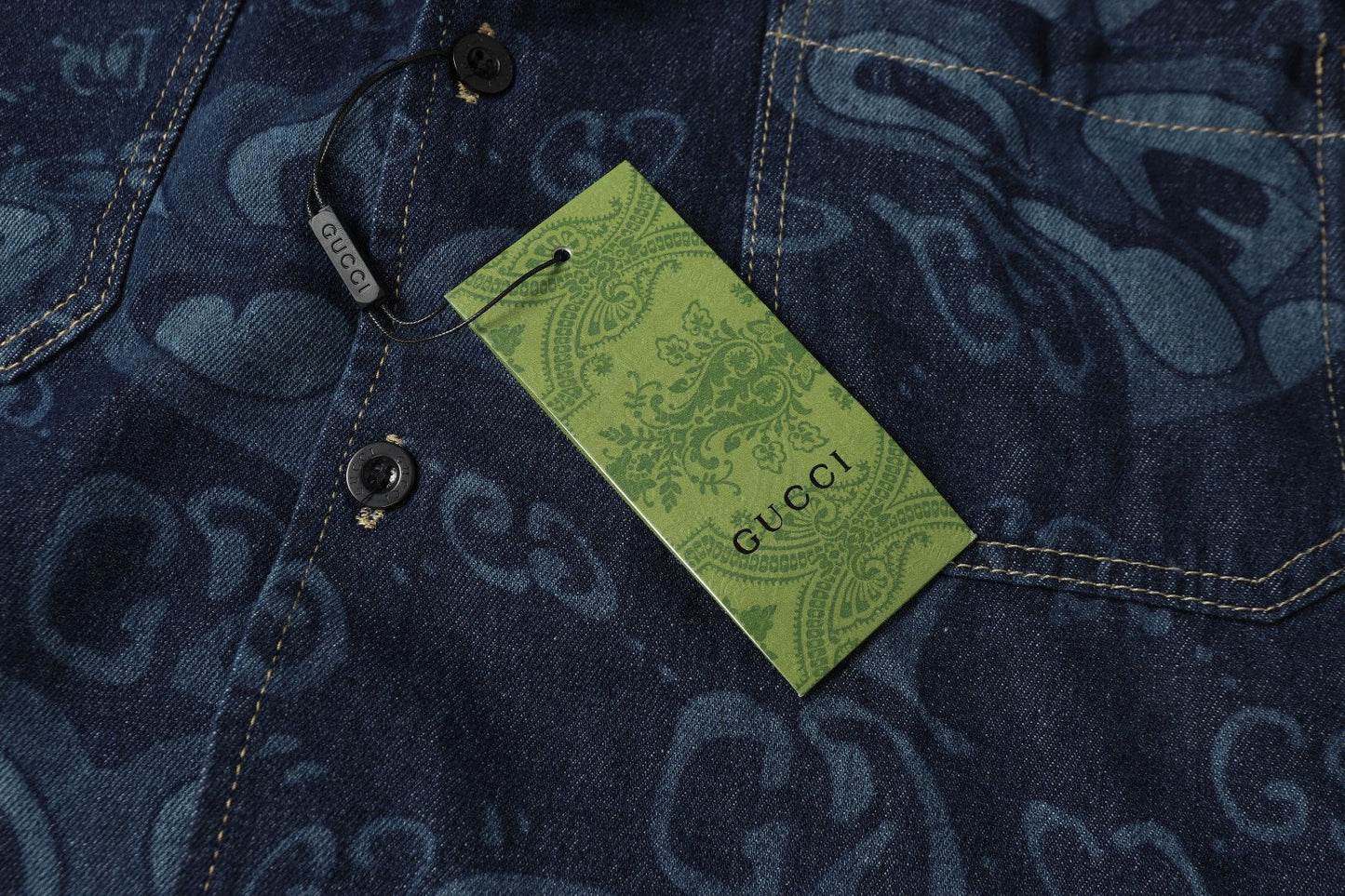 250520 New heart-shaped jacquard denim shirt