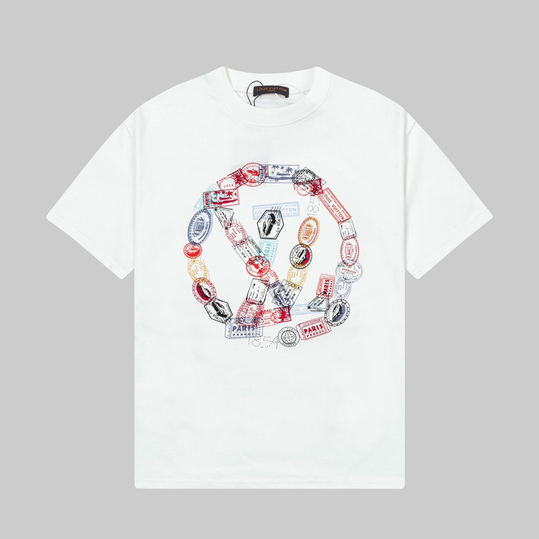 250520 New chain print T-shirt