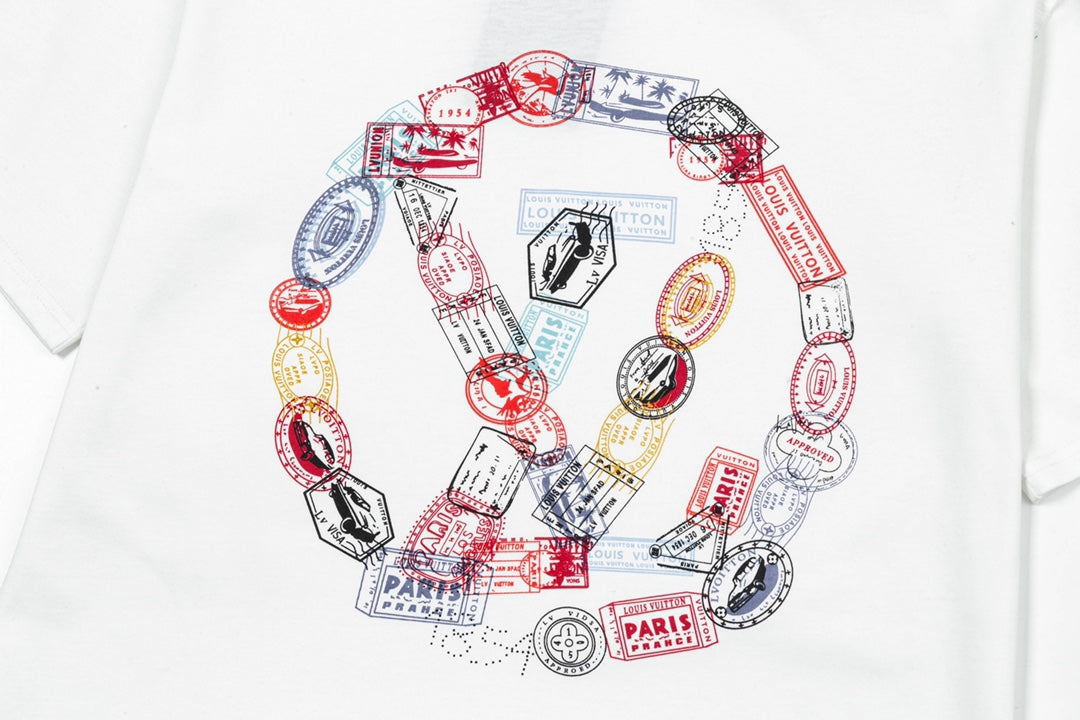250520 New chain print T-shirt