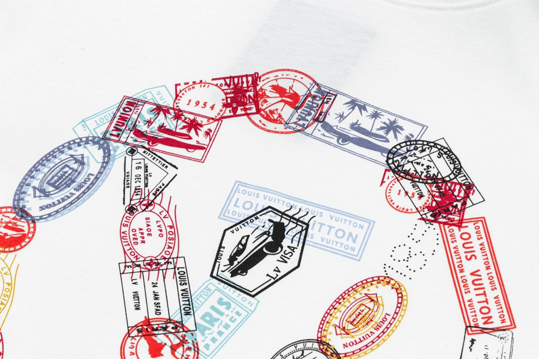 250520 New chain print T-shirt