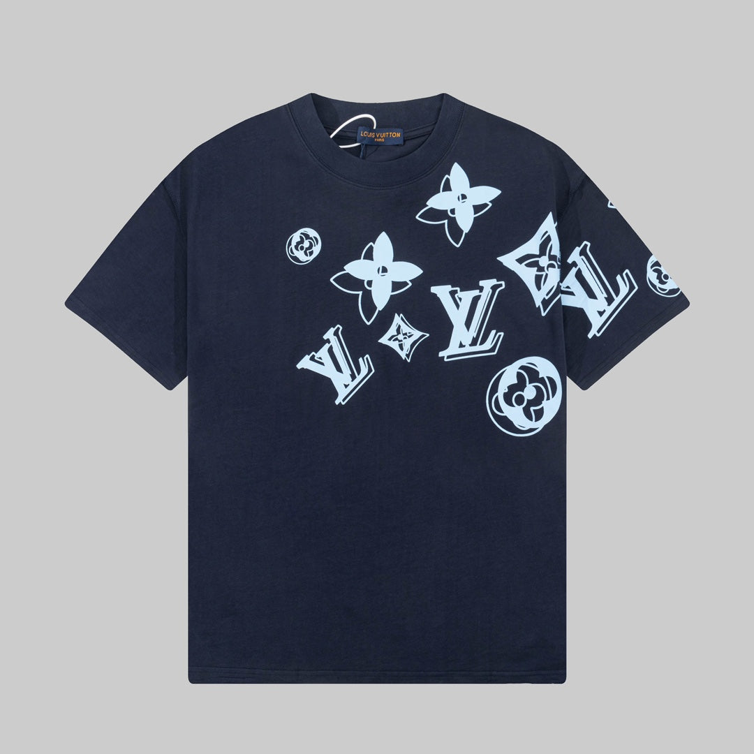 250520 New high-quality full-print patterned back printed T-shirt