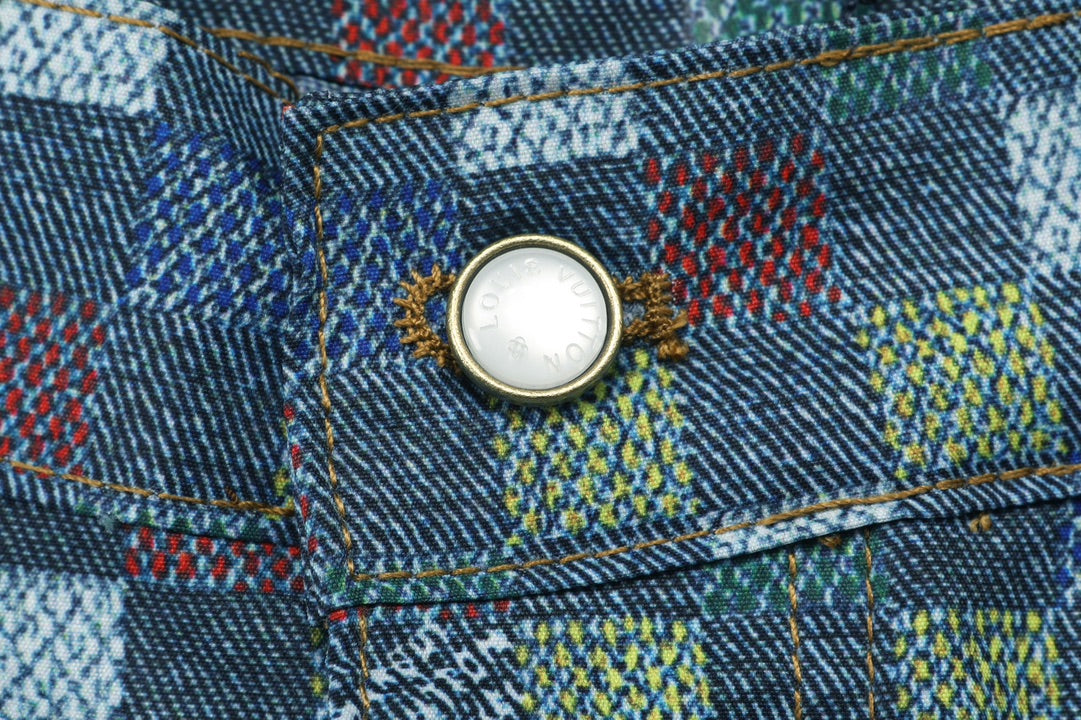 250520 New Mosaic colored checkered jacquard shorts