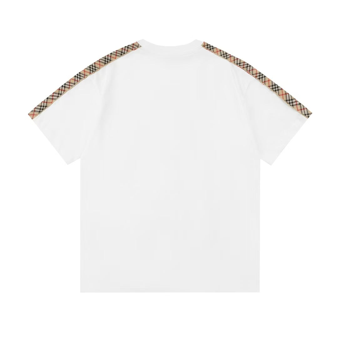 250520 New high-quality webbing patchwork T-shirt