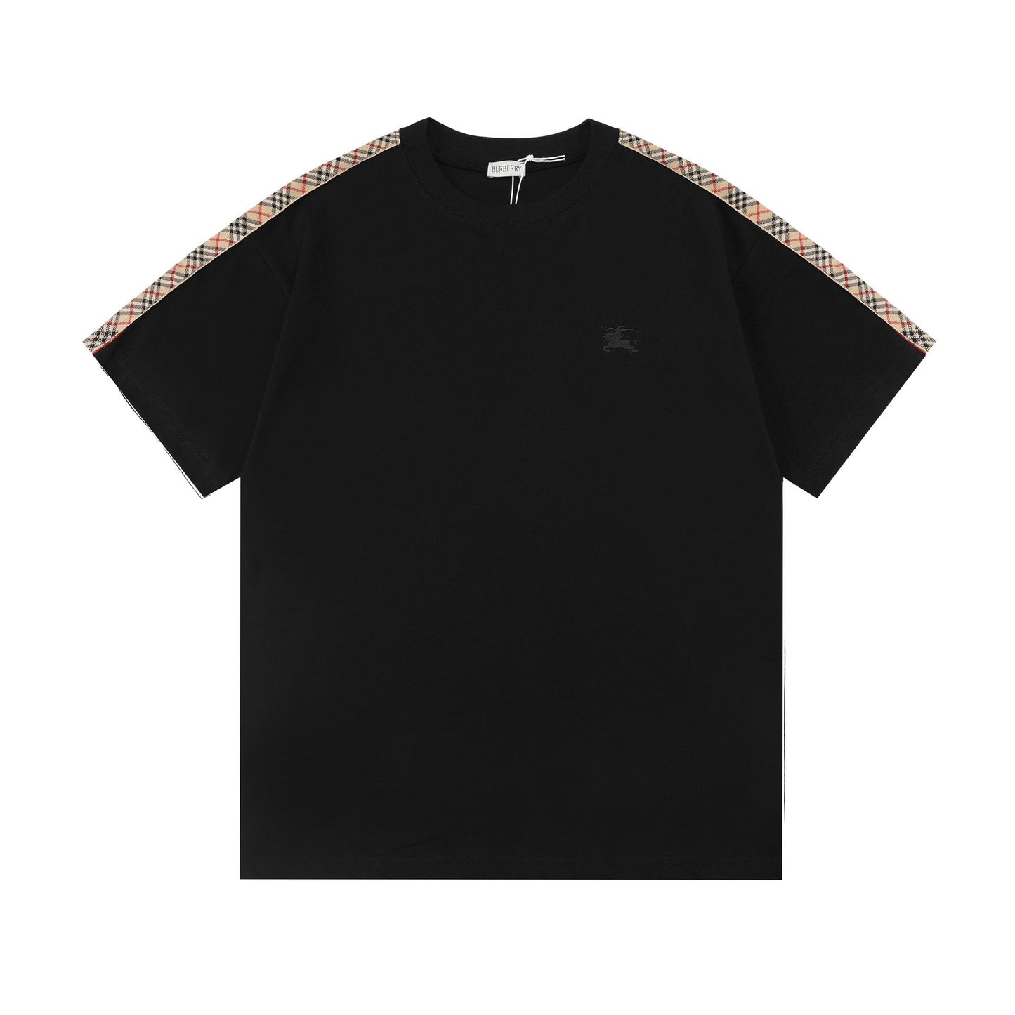 250520 New high-quality webbing patchwork T-shirt