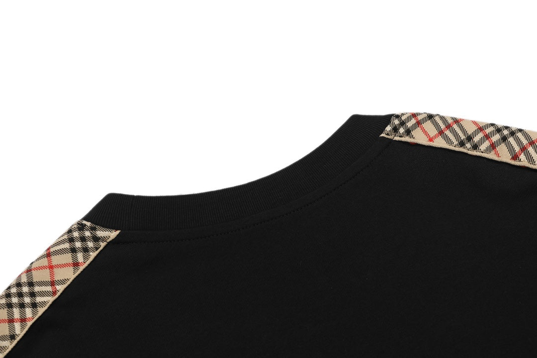 250520 New high-quality webbing patchwork T-shirt
