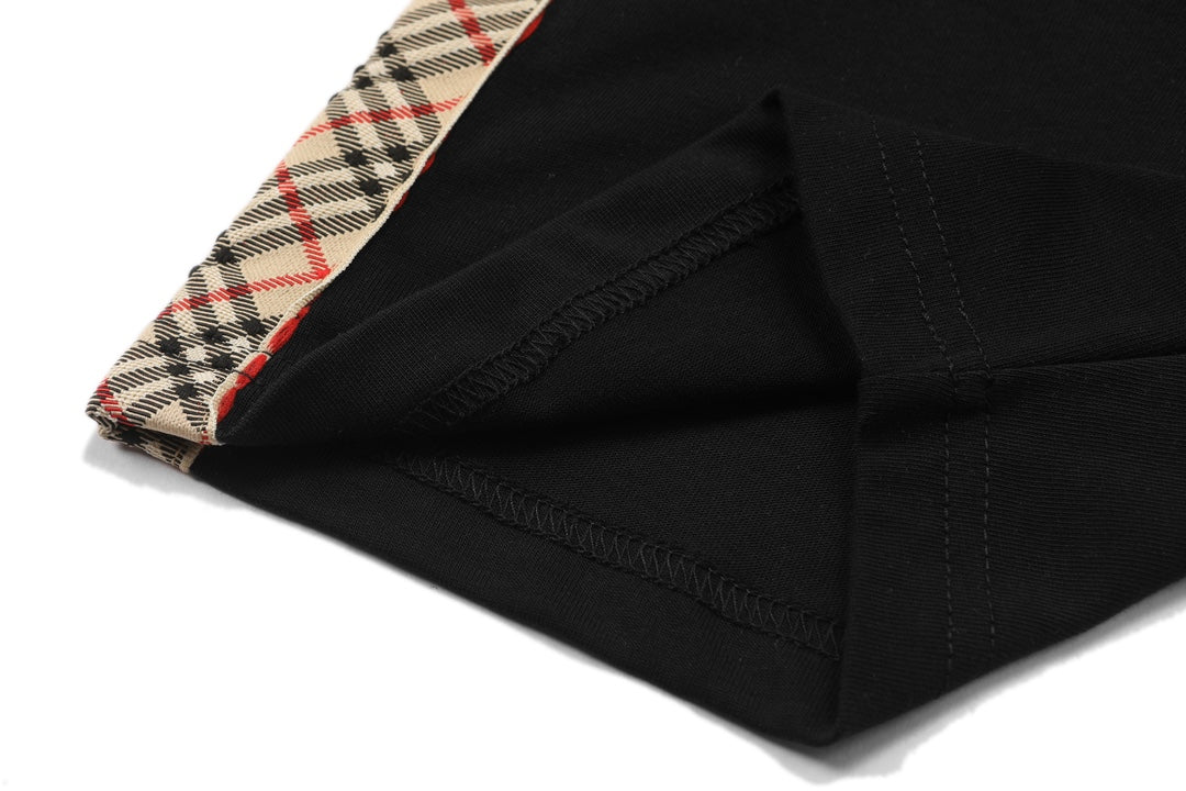 250520 New high-quality webbing patchwork T-shirt