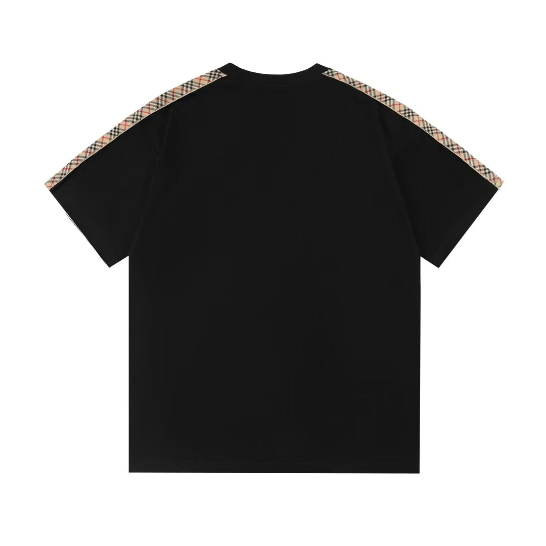 250520 New high-quality webbing patchwork T-shirt