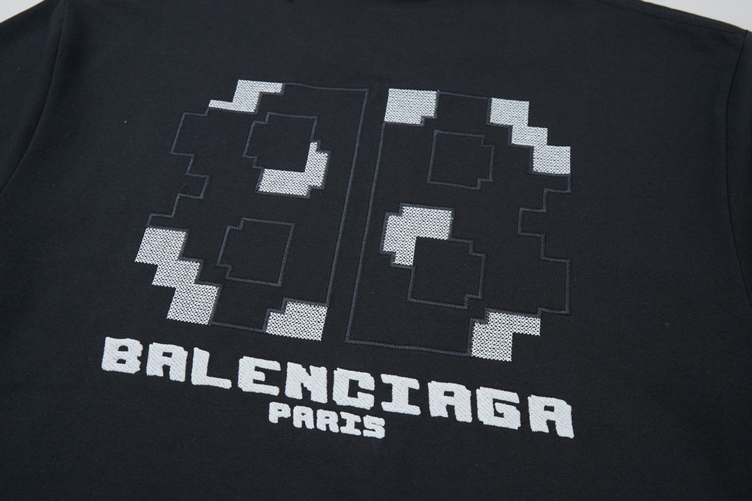 250520 New embroidered color-blocking process T-shirt