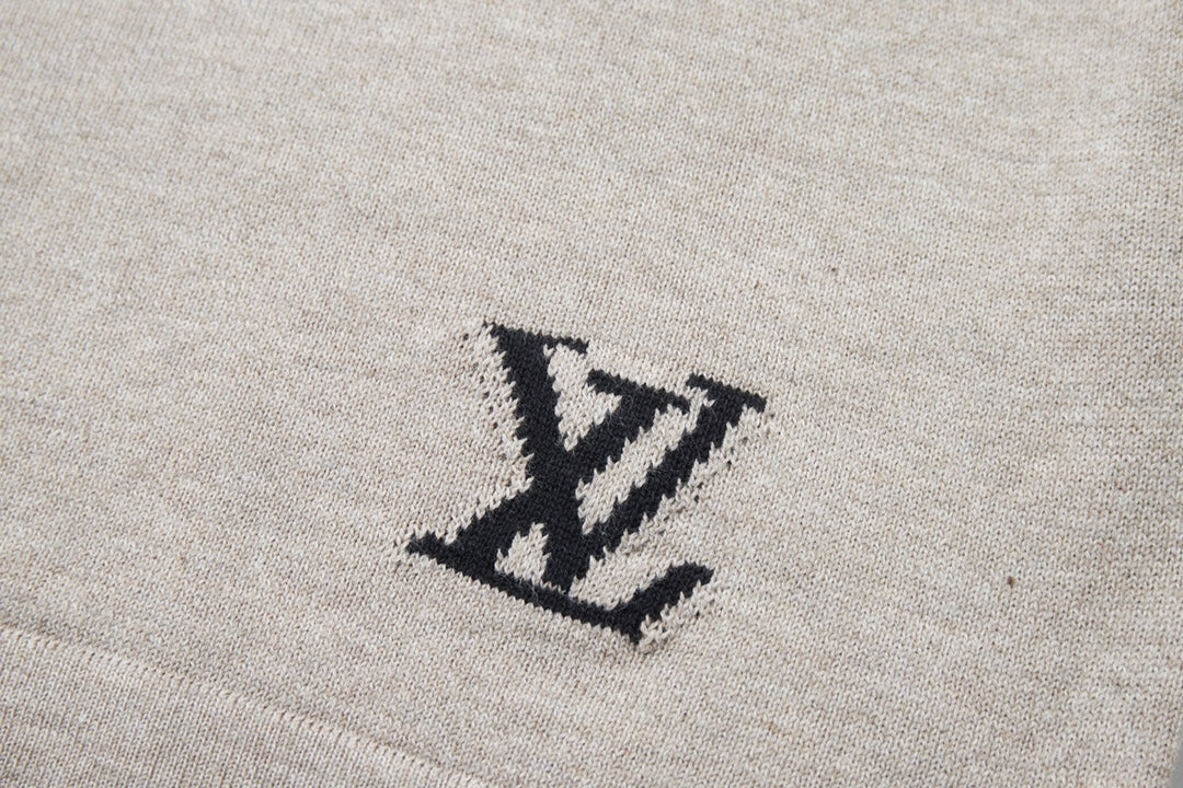 250527 New jacquard knitted letter T-shirt