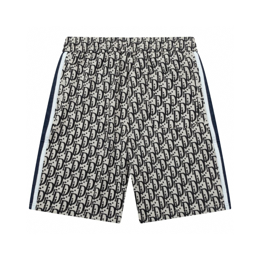 250527 New full-flowered side-stitched webbing shorts