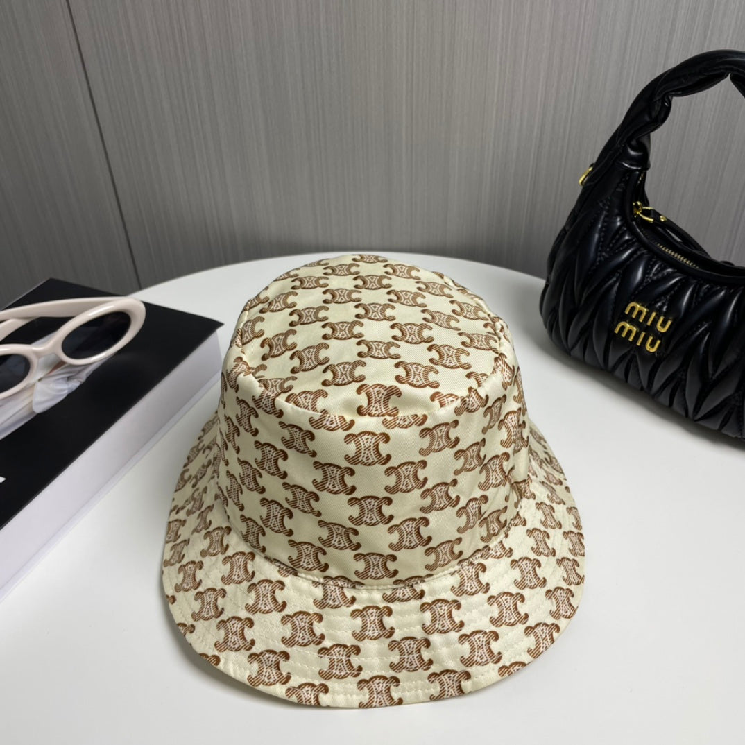 250527 New simple full-print fisherman's hat