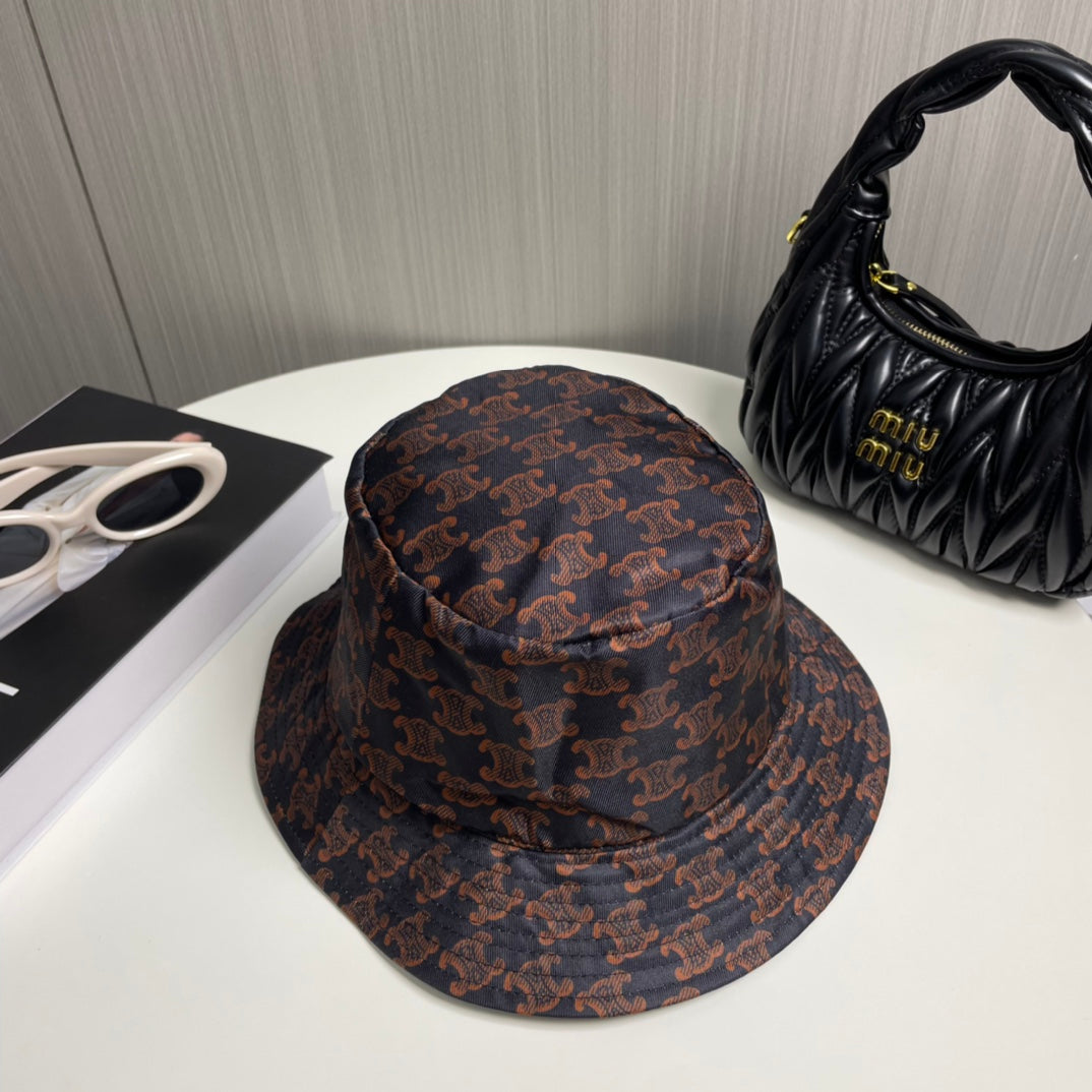 250527 New simple full-print fisherman's hat