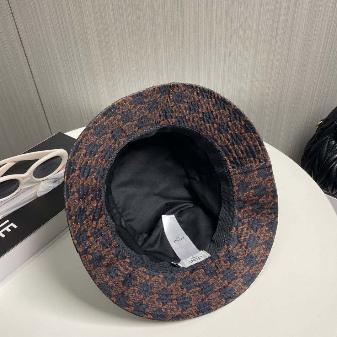 250527 New simple full-print fisherman's hat
