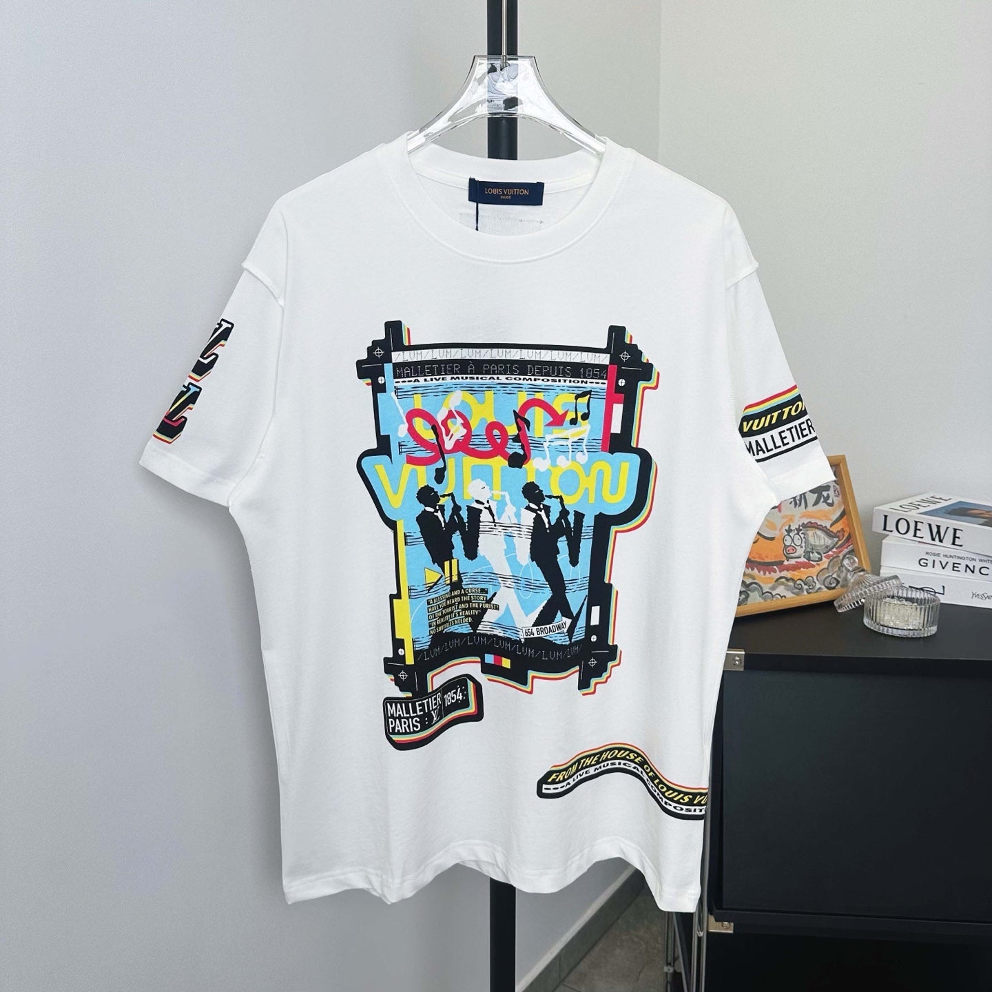 250604 New front and back musician direct print graffiti T-shirt