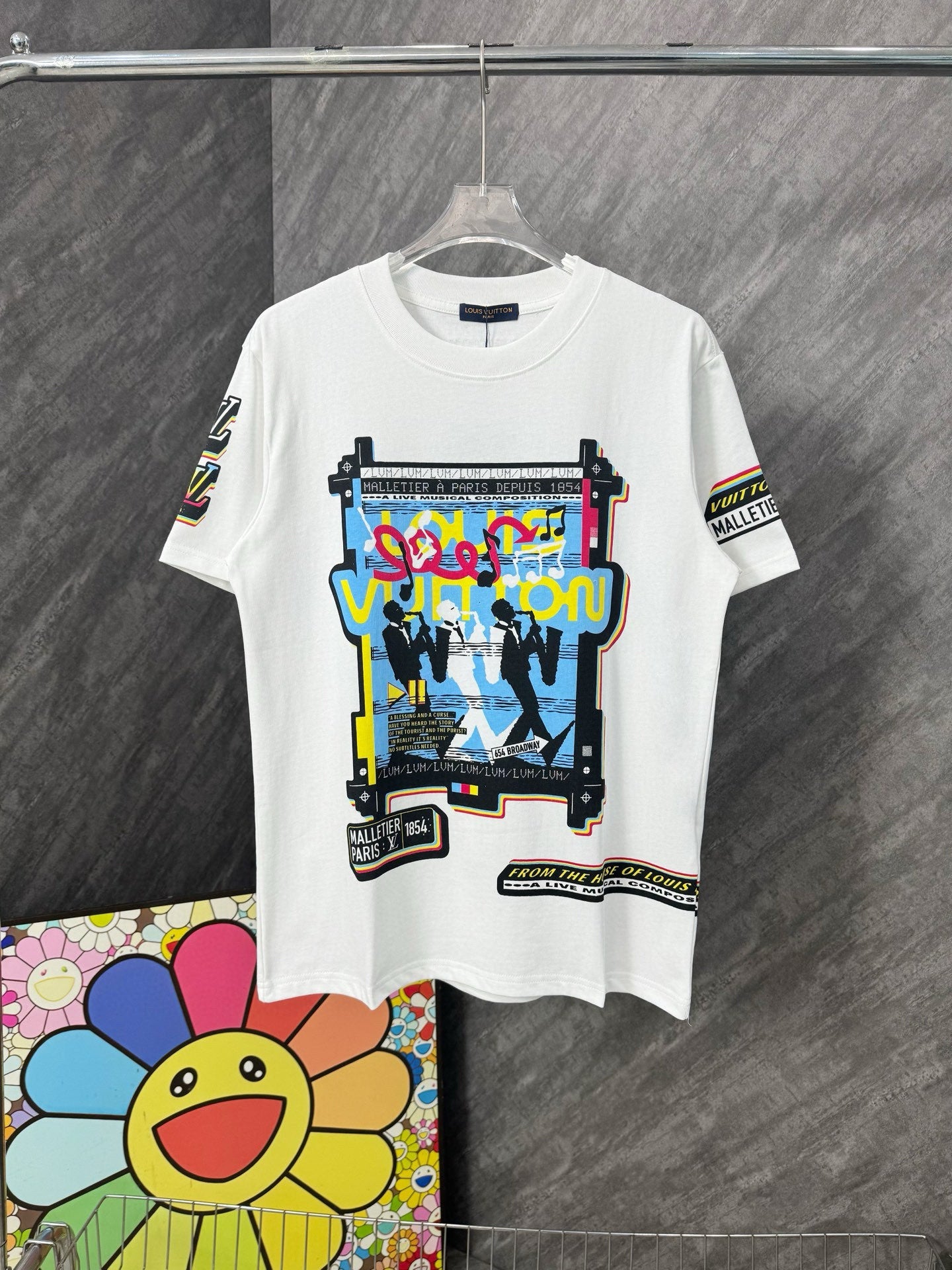 250604 New front and back musician direct print graffiti T-shirt