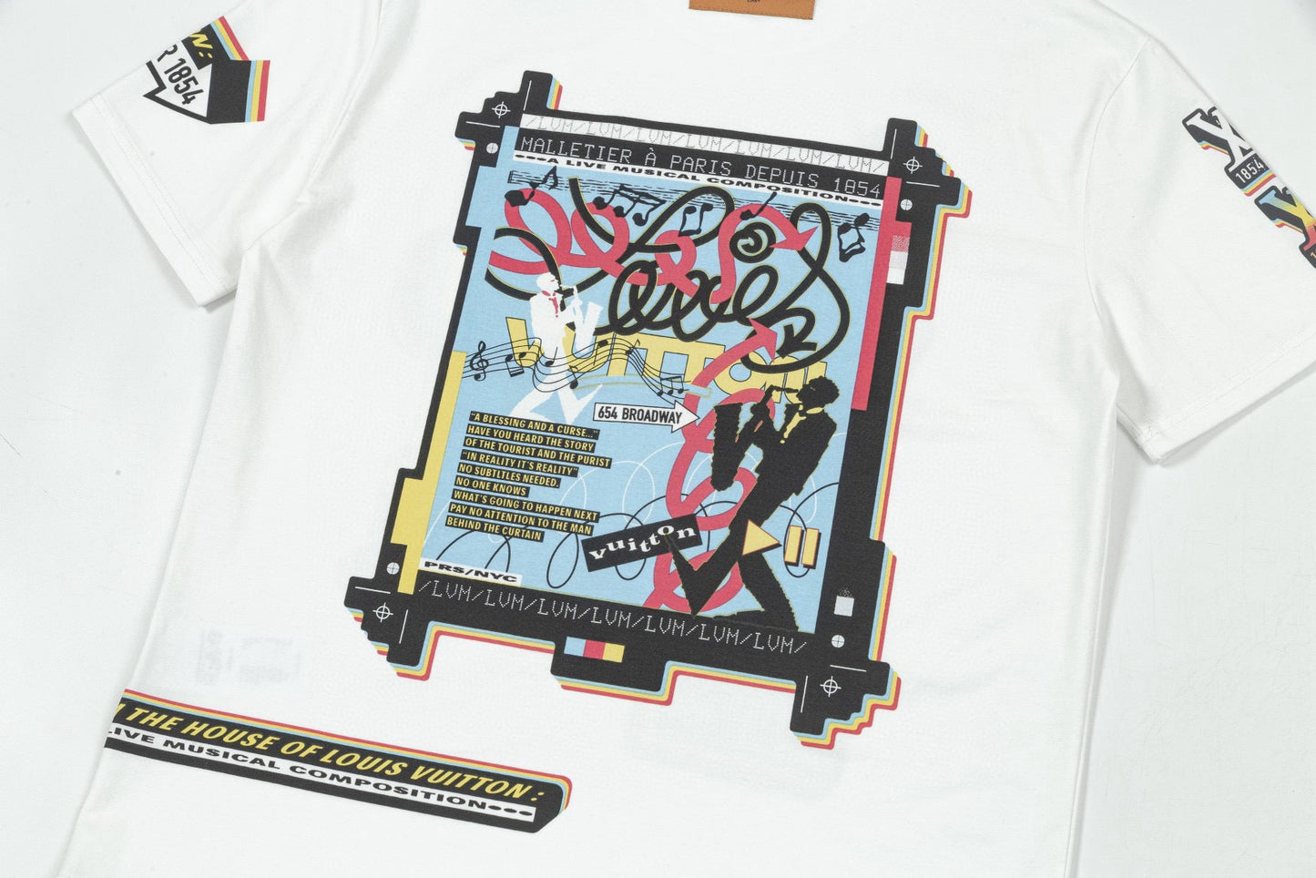 250604 New front and back musician direct print graffiti T-shirt