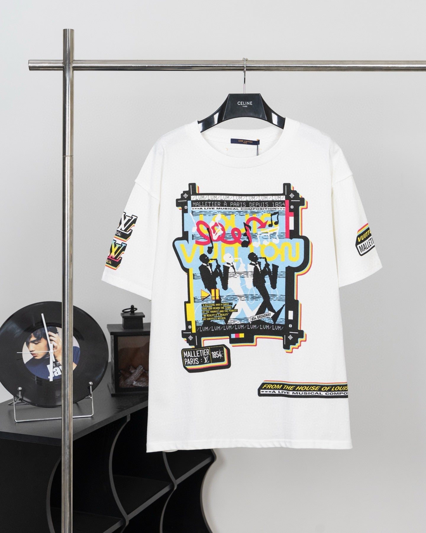 250604 New front and back musician direct print graffiti T-shirt