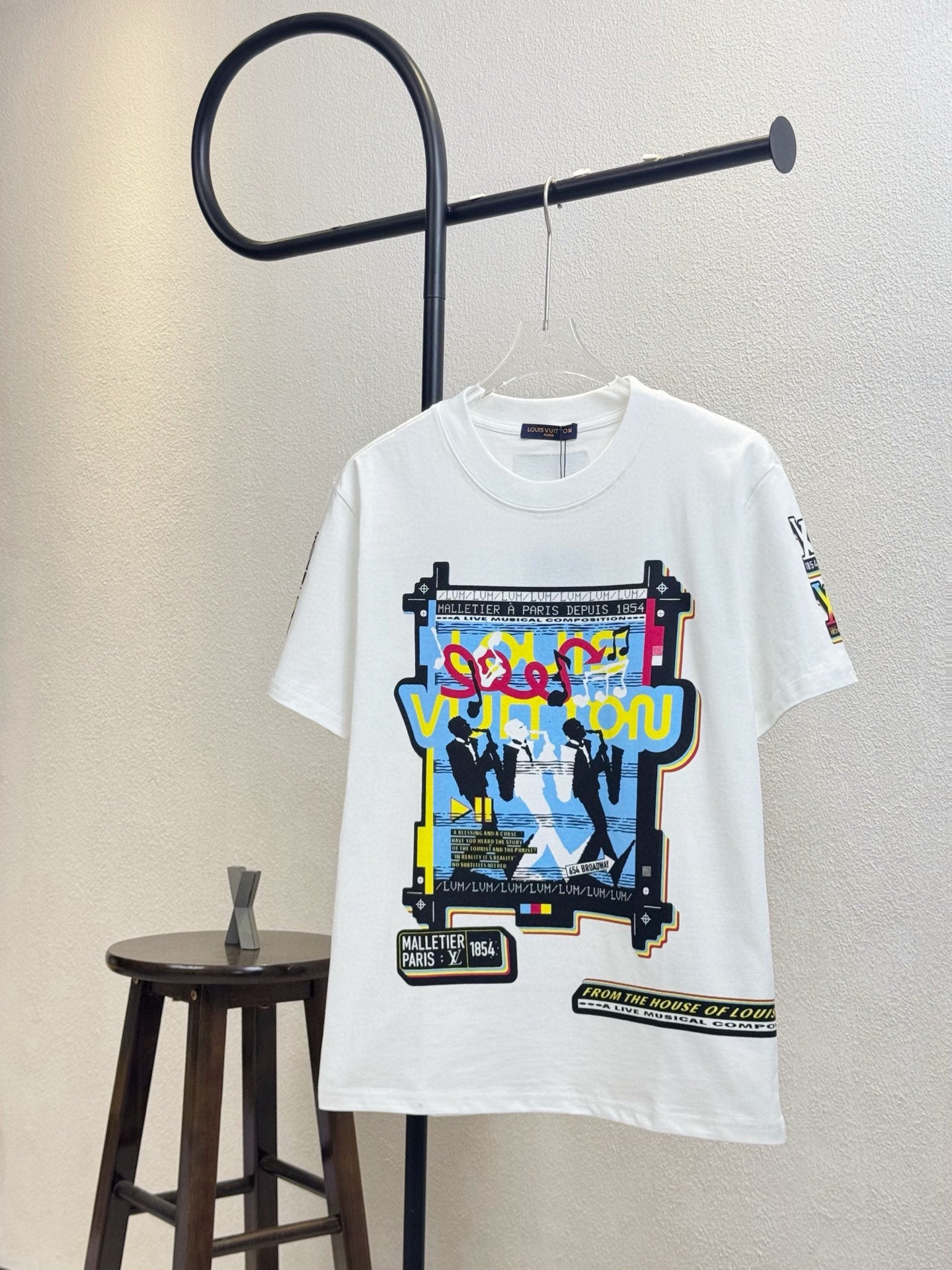 250604 New front and back musician direct print graffiti T-shirt