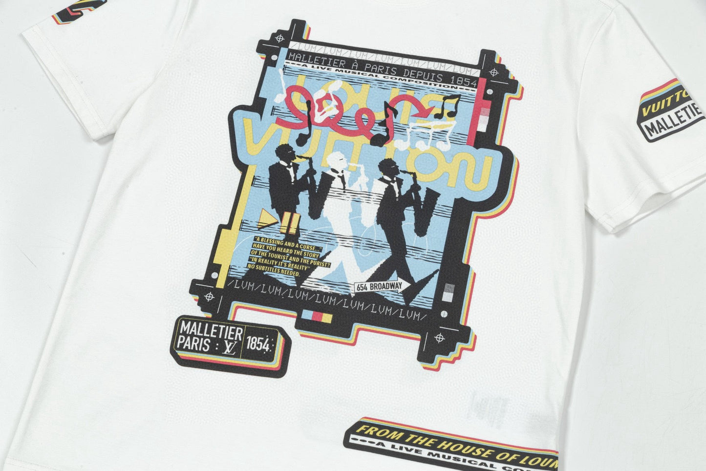 250604 New front and back musician direct print graffiti T-shirt