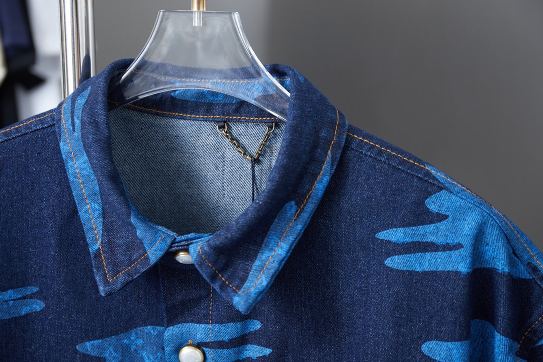 250604 New high-quality skateboard denim shirts