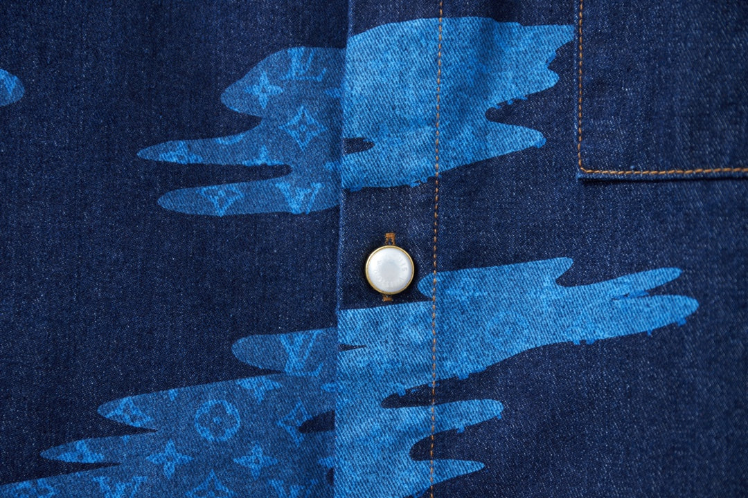 250604 New high-quality skateboard denim shirts