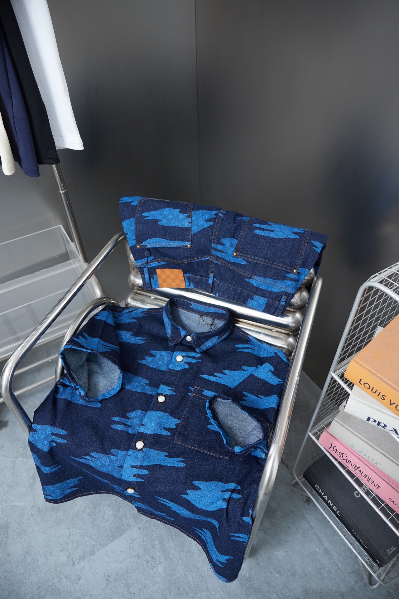 250604 New high-quality skateboard denim shirts