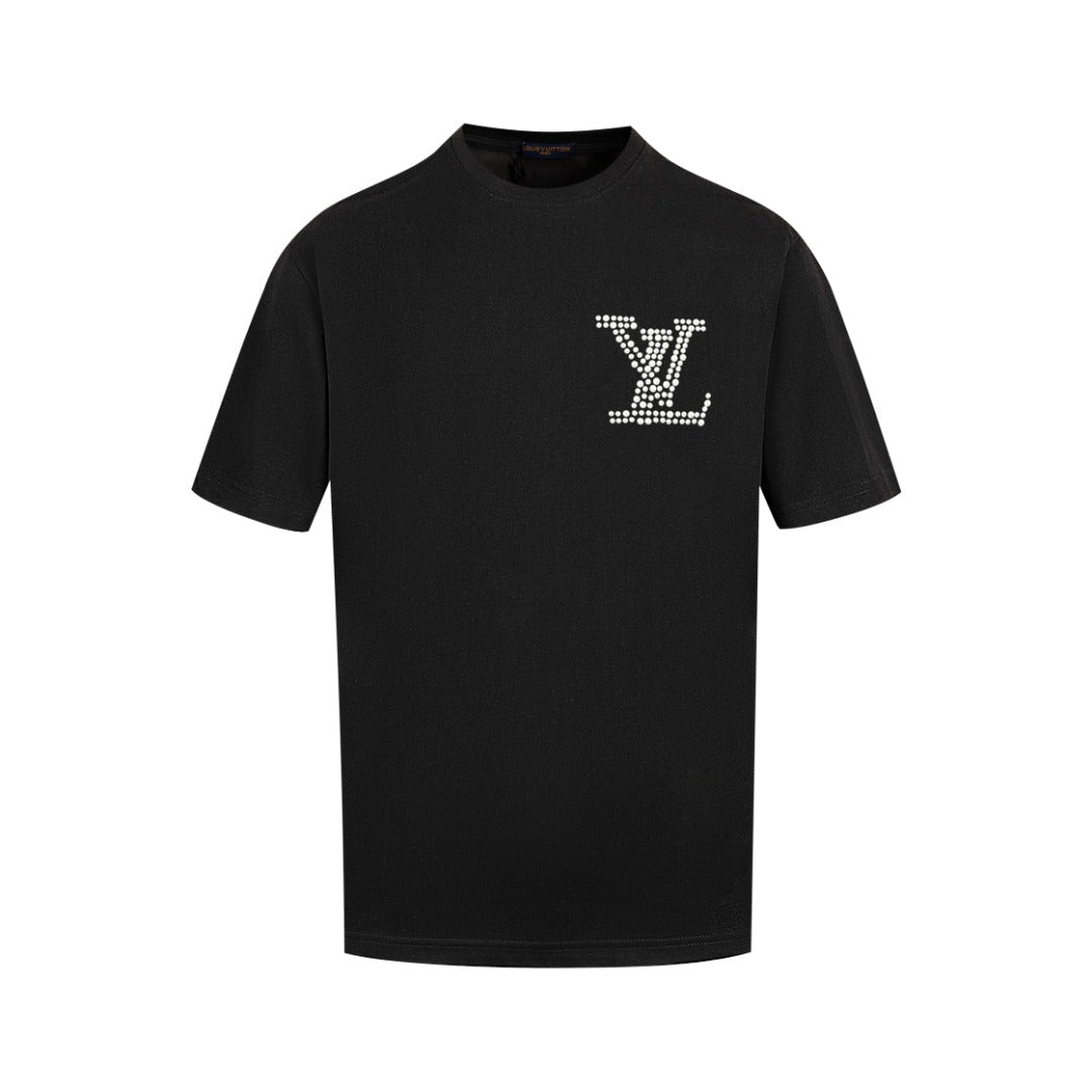 250604 New heavy-duty large-area pearl T-shirt