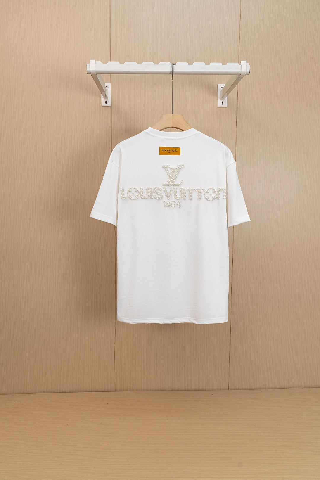 250604 New heavy-duty large-area pearl T-shirt