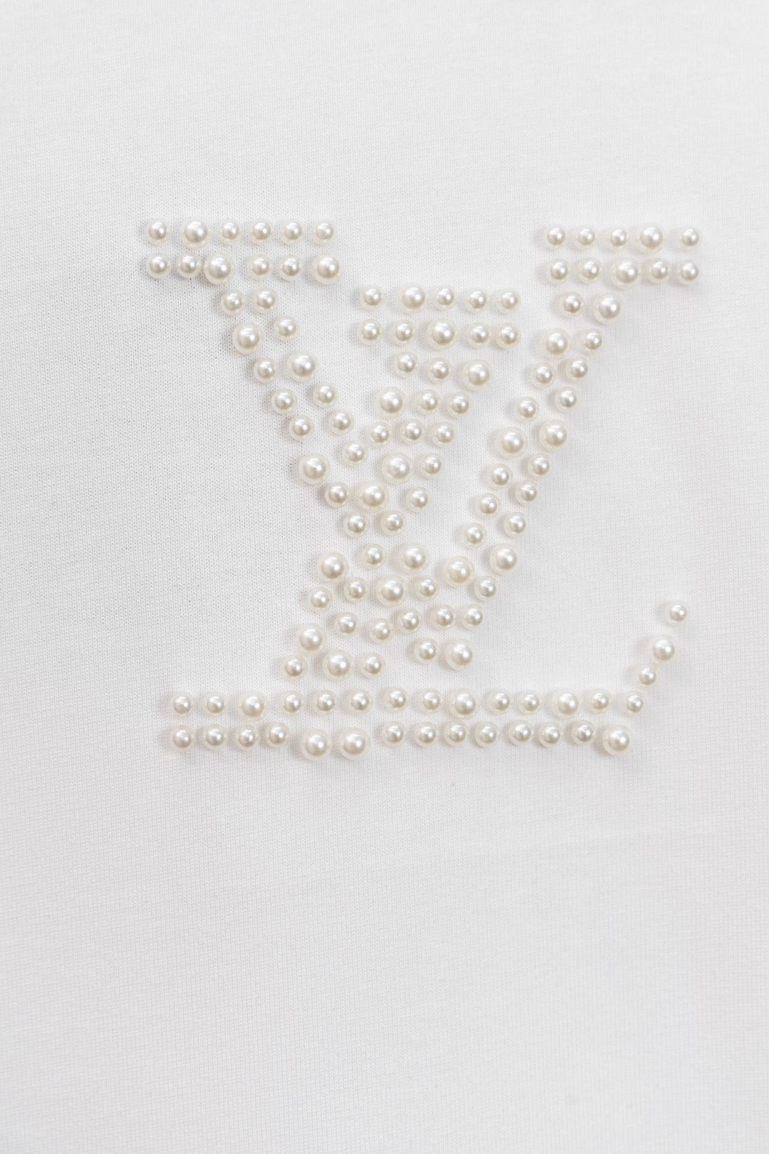 250604 New heavy-duty large-area pearl T-shirt